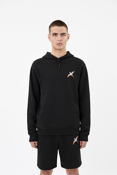 SINGLE BEE BIRD HOODIE BLACK 1
