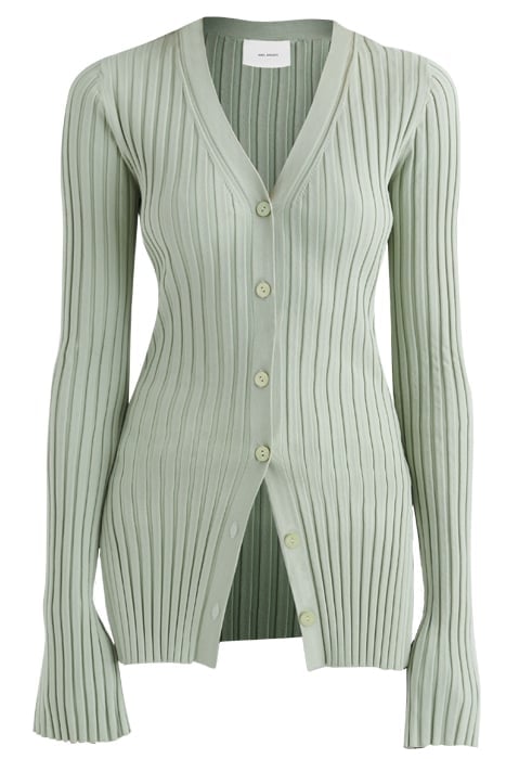 RAE RIB KNIT CARDIGAN DESERT SAGE 5