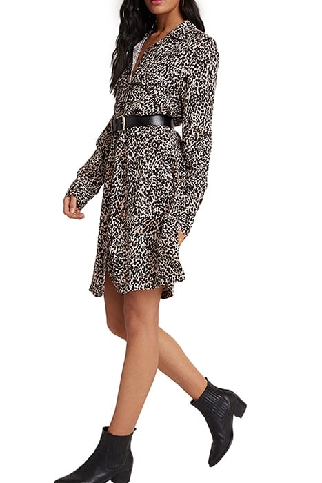 PATCH POCKET SHIRT DRESS INK WASH 3