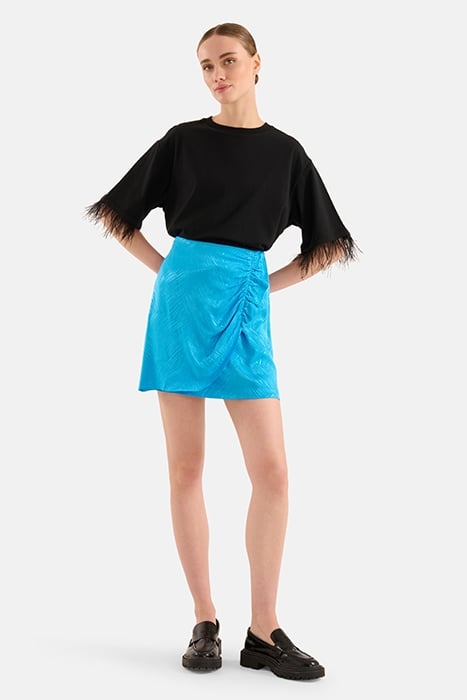 LA-SBFRINGE SKIRT BLUE 2