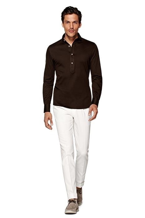 KNITTED HAZEL POPOVER DARK BROWN 2