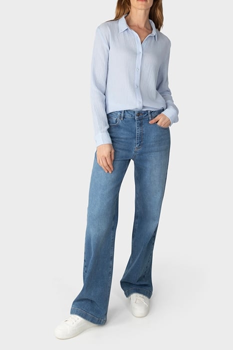 BLOUSE WOVEN LONG SLEEVES XENON BLUE 3