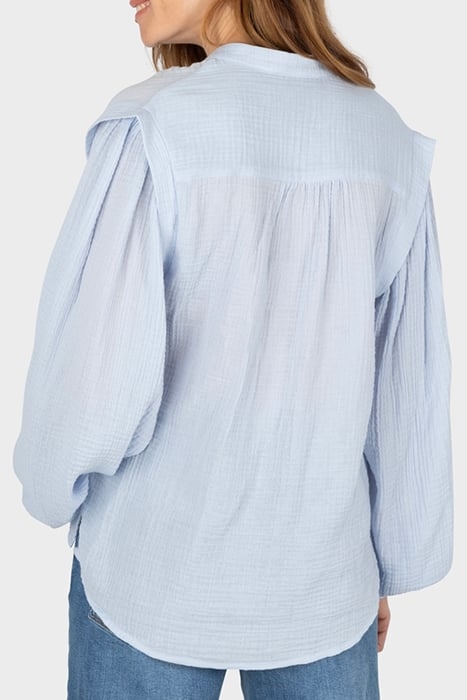 BLOUSE WOVEN LONG SLEEVES XENON BLUE 2