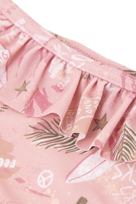 GIRLS’ PINK SURF-ROCK PRINT BIKINI 4