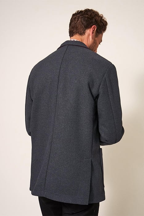 FINN MELTON JACKET CHARCOAL GREY 2