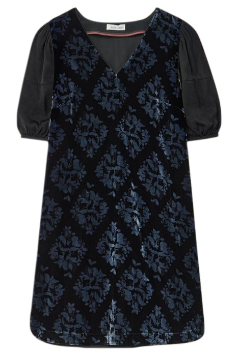 KATE MINI DRESS TEAL PRINTED 3