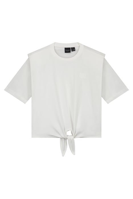 PADDED SHOULDER T-SHIRT OFF WHITE 1
