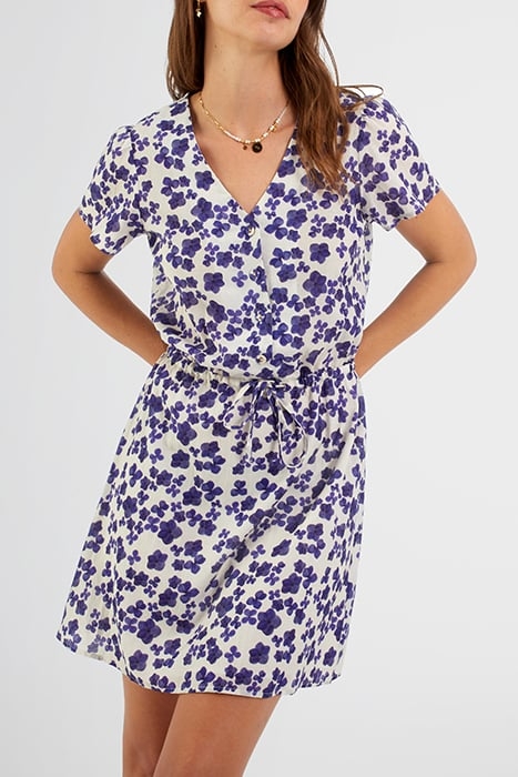 WHITE ANEMONE PRINT DRESS OFF-WHITE 3