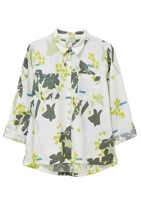 SOPHIE  COTTON SHIRT IVORY PRINTED 2