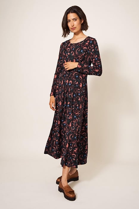 BILLIE ECO VERO JERSEY DRE BLACK PRINTED 3