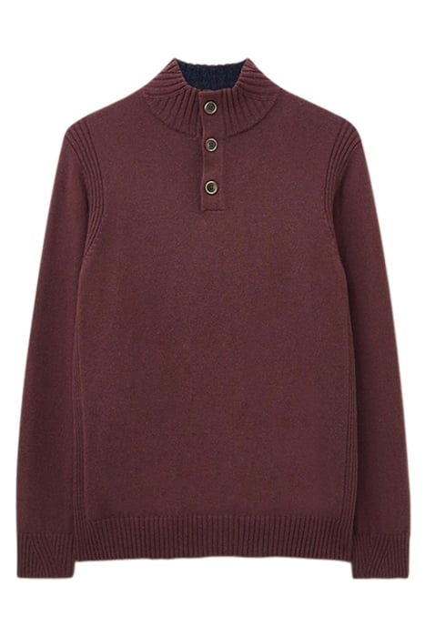 LAMBSWOOL FUNNEL NECK DARK PLUM 2