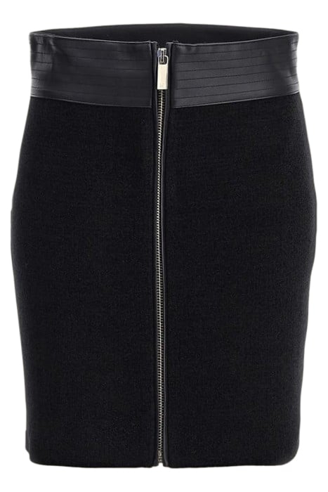 GIO ZIPPED SKIRT JET BLACK 4