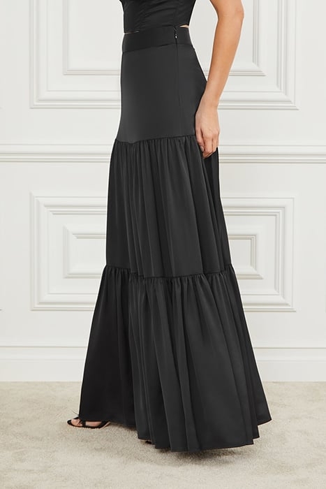 SUSANNE SKIRT SOLID JET BLACK 6