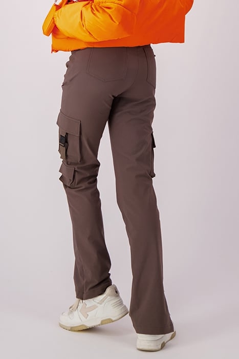 CLIP CARGO PANTS BROWN 2