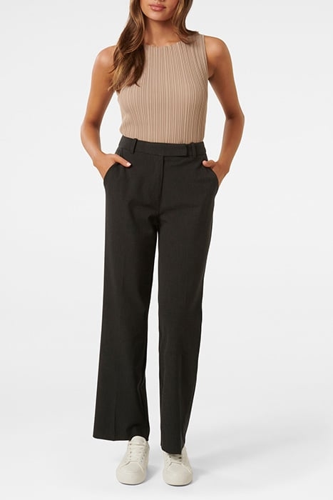 STACEY PETITE SLIM STRAIGHT LEG PANT GREY MARLE 3