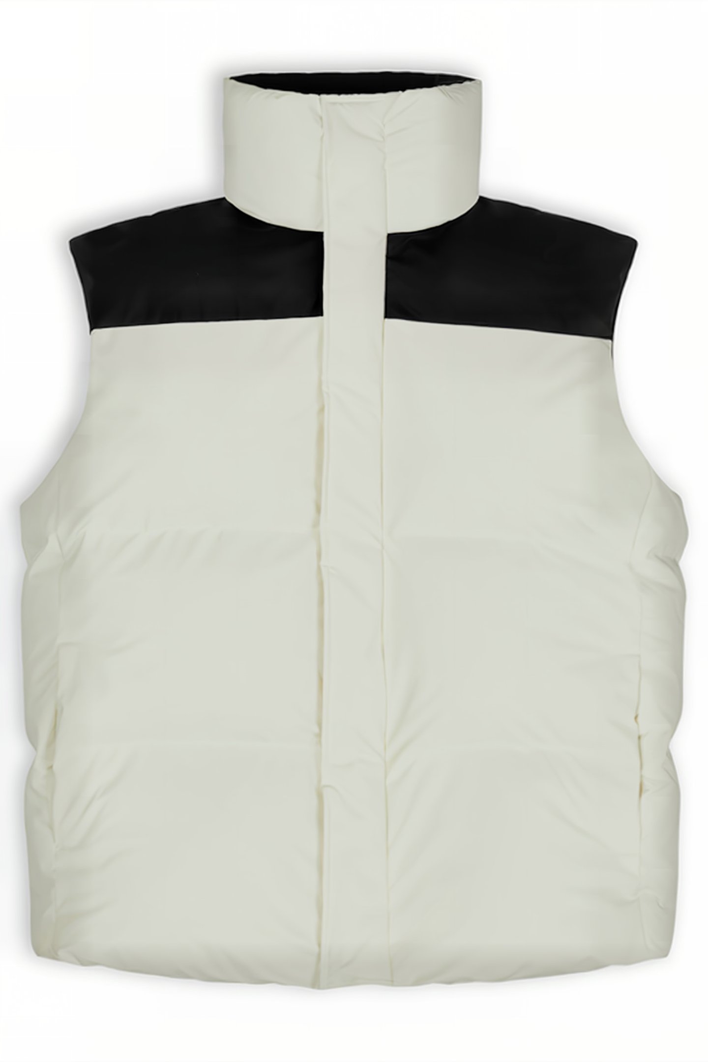 UNISEX BOXY PUFFER VEST PRE BLACK-FOSSIL 1
