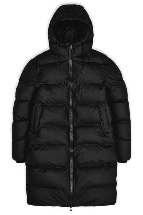 UNISEX LONG PUFFER JACKET BLACK 5