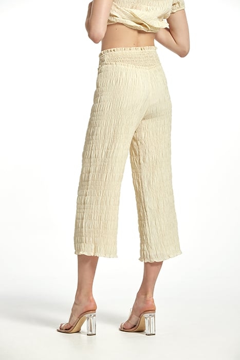 RUBBER STRYPES VOILE BRUNO TROUSERS BEIGE 5