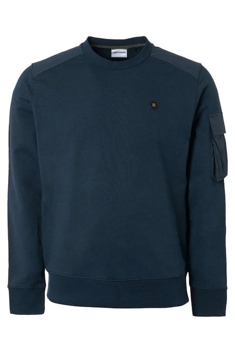 SWEATER CREWNECK WITH WOVEN CONTRAST NIGHT 4