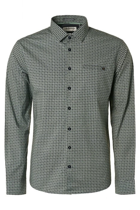 SHIRT STRETCH ALLOVER PRINTED LIGHT SEAGREEN 4