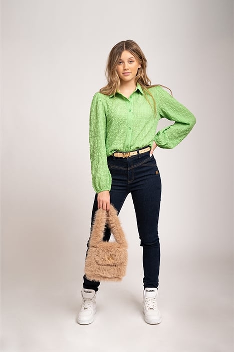 KARLI BLOUSE KIWI GREEN 1