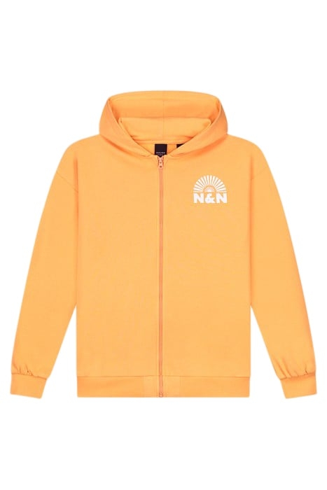 SUNSET ZIP HOODIE APRICOT 3