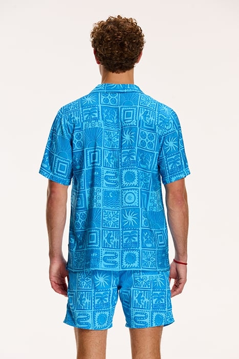 MEN SHORTSLEEVE MYTHOS TILE SKYDIVE BLUE 2