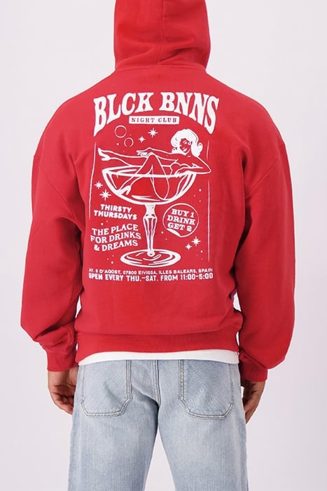 NIGHT CLUB HOODIE RED 2