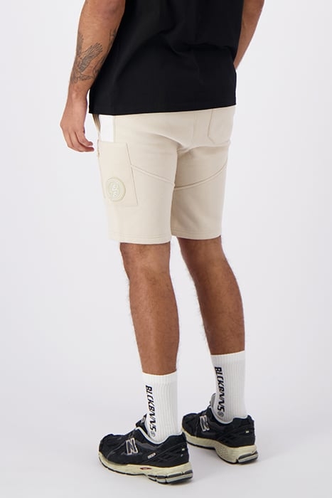 STRIPE SWEATSHORTS SAND 2