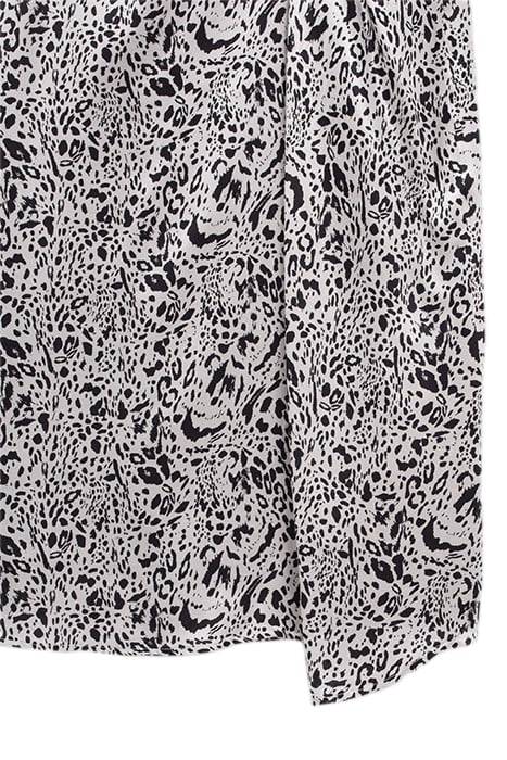 OFF-WHITE BLURRY LEOPARD PRINT SKIRT 6