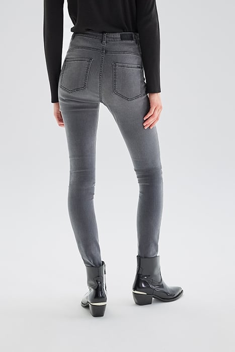 GREY HIGH-WAIST SCULPT-UP SLIM JEANS 2