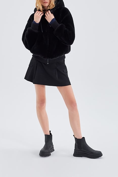 BLACK COMBAT-STYLE SHORT SKIRT 7