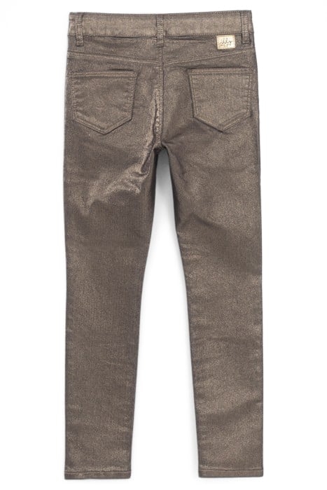 GIRLS’ CHAMPAGNE COATED SKINNY JEANS 2