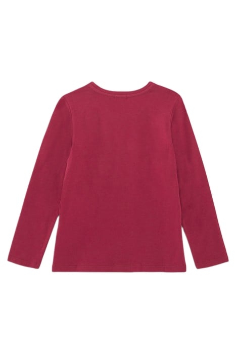 GIRLS’ BURGUNDY IKKS REVERSIBLE SEQUIN T-SHIRT 2