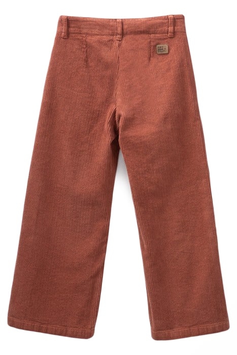 GIRLS’ PINK COPPER CORDUROY WIDE-LEG TROUSERS 2