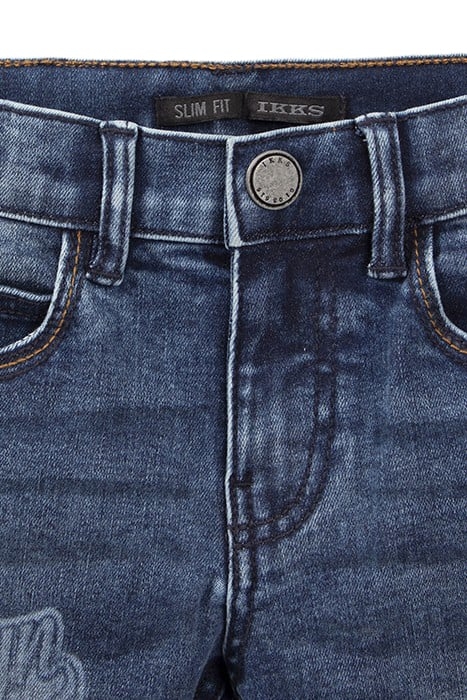 BOYS’ BLUE SLIM JEANS WITH PRINT 3