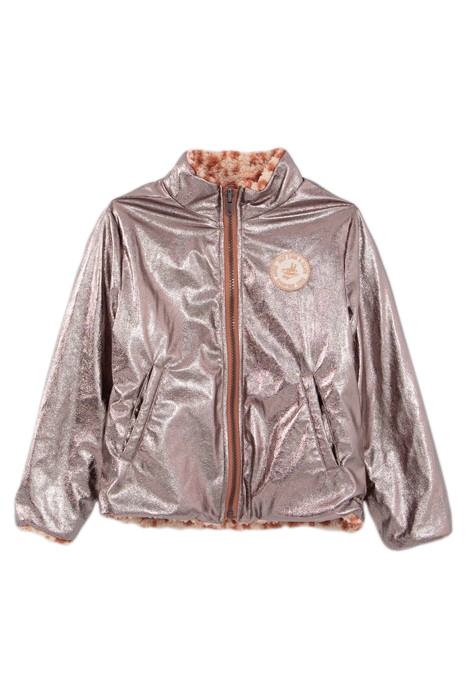 GIRLS’ 3-IN-1 KHAKI FURRY PARKA AND REVERSIBLE JACKET 3