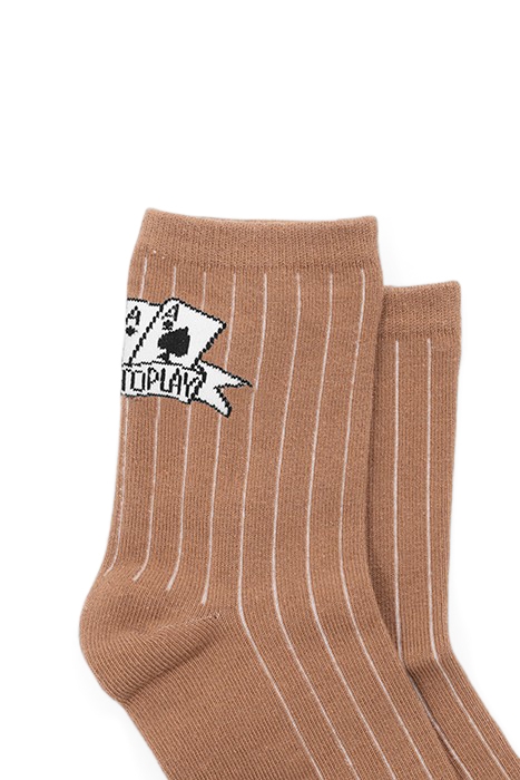 BOYS’ BLACK/WHITE/CAMEL SOCKS 5