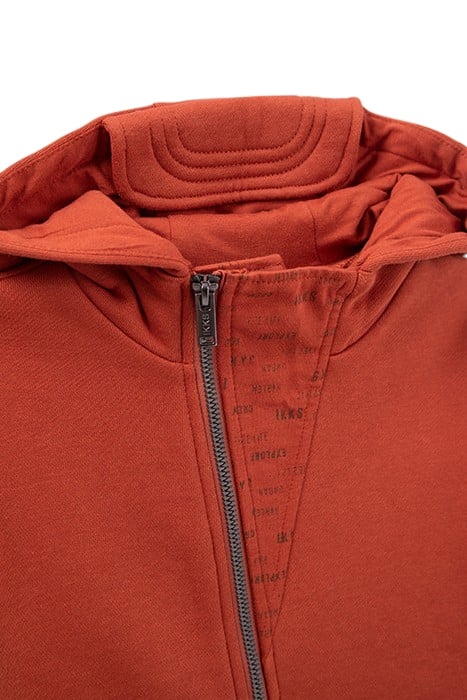 BOYS’ BRICK CARDIGAN WITH VISOR ON HOOD 3