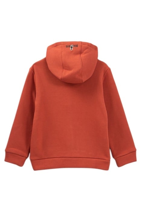 BOYS’ BRICK CARDIGAN WITH VISOR ON HOOD 2