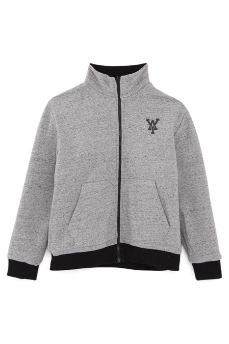 BOYS’ COGNAC AND GREY MARL REVERSIBLE CARDIGAN 3