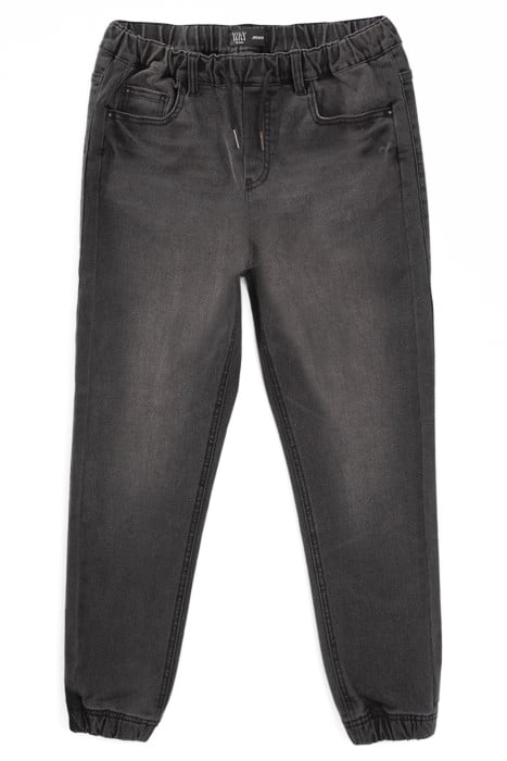 BOYS’ BLACK FADED JOGGER JEANS 1
