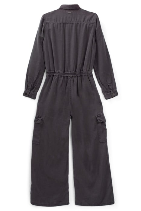 GIRLS’ GREY LYOCELL® ZIPPED JUMPSUIT 2