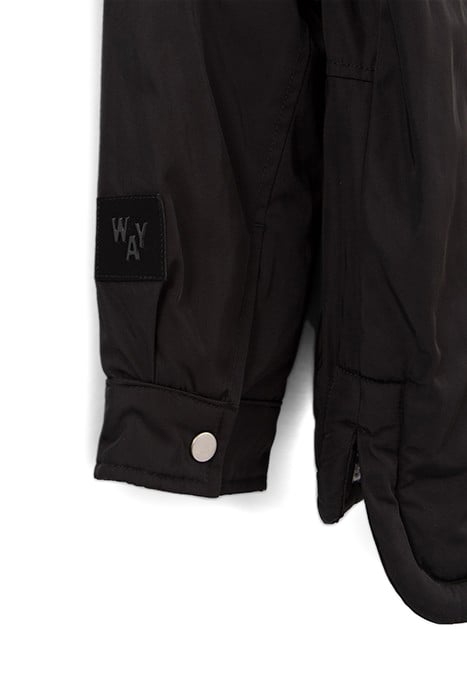 GIRLS’ BLACK CHECK SHERPA FUR-LINED PARKA 4