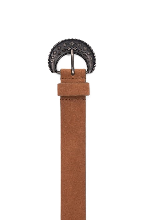 GIRLS’ CAMEL SUEDE BELT WITH DECORATIVE BUCKLE 5