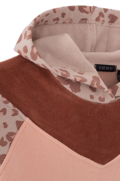 GIRLS’ PINK LEOPARD MOTIF SWEATSHIRT DRESS 4