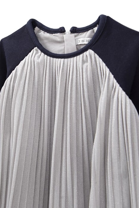 BABY GIRLS’ GREY PLEATED DRESS 3