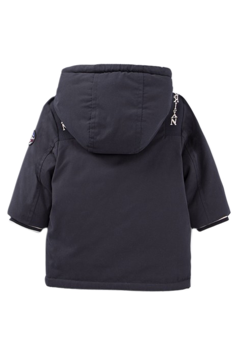BABY BOYS’ NAVY FUR-LINED HOODED PARKA 2