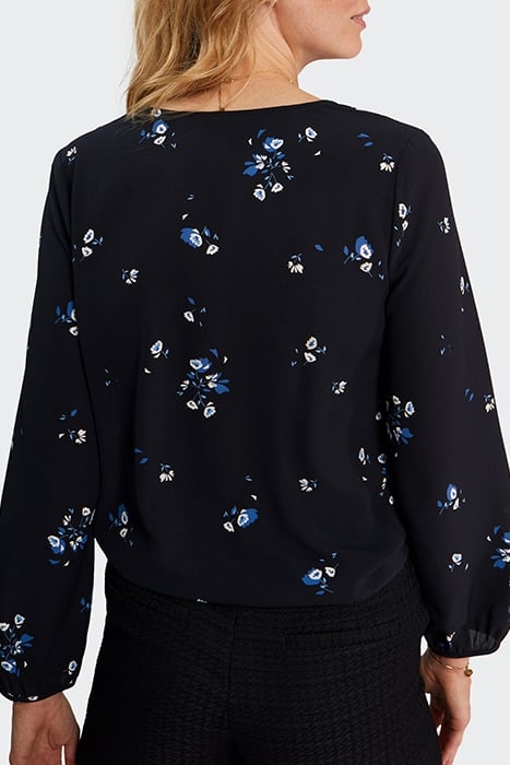 BLACK FLORAL BOUQUET PRINT BLOUSE 2