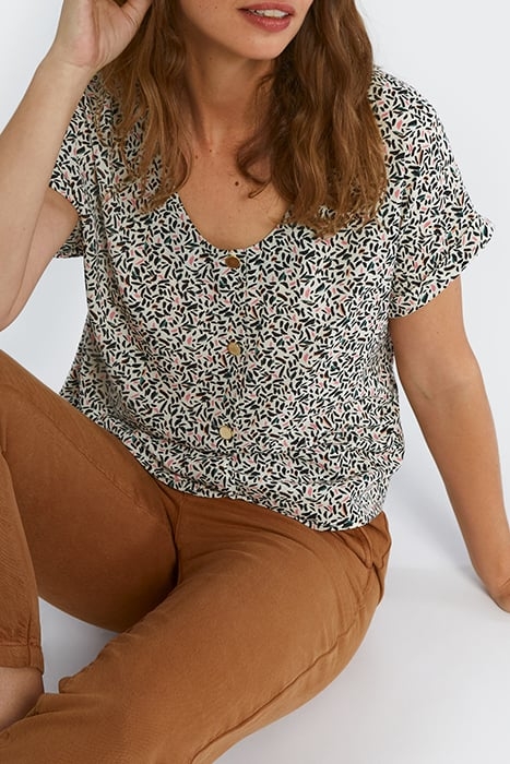 OFF-WHITE LEAF PRINT TOP 4